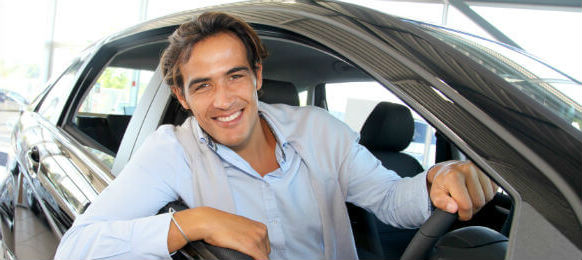 business man driving a car rental in rockhampton